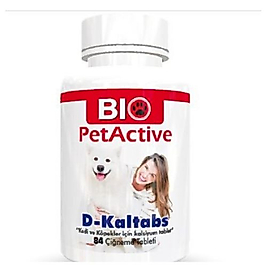 Bio Pet Active D-Kaltabs Kedi ve Köpek Kalsiyum Tablet