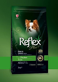 Reflex Plus Yetişkin Küçük Irk Tavuklu Köpek Maması 3 Kg.