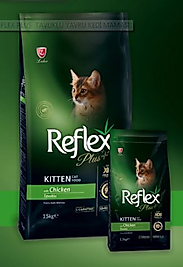 Reflex Plus Kitten Yavru Tavuklu Kedi Maması 1.5 Kg.
