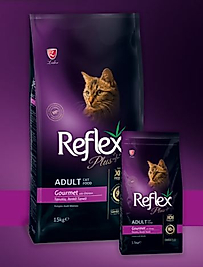 Reflex Plus Gourmet Tavuklu Yetişkin Kedi Maması 1.5 Kg.