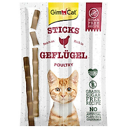 Gimcat Sticks Kümes Hayvanlı Kedi Ödül 4 lü 20gr.