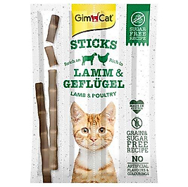 Gimcat Sticks Kuzu Etli ve Tavuklu Kedi Ödül 4 lü 20gr.