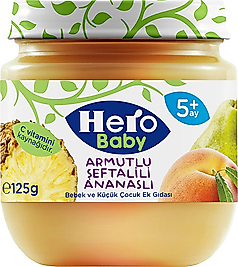 Hero Baby Armut Ananas Bebek Ek Gıdası +5Ay 125 Gr