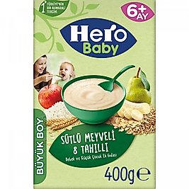 Hero Baby Bebek Ek Gıdası Sutlu-Meyve-Tahıl 400 Gr