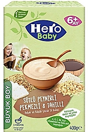 Hero Baby Bebek Ek Gıdası Sutlu-Peynır-Pekmez-Tahıl 400 Gr