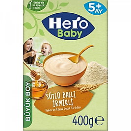 Hero Baby Bebek Ek Gıdası Sutlu-Bal-Irmık 400 Gr