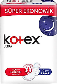 Kotex Ped Natural Ultra Gece 18 Lı