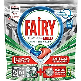 Fairy Platinum Plus Bulaşık Makinesi Kapsulü 50'li