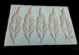 epoksi yaprak model  kitap ayracı 5'li 16.5*4.5*0.3 cm