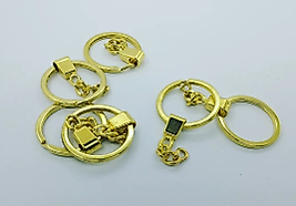 Anahtarlık halkası zincirli Gold renk 1. Kalite