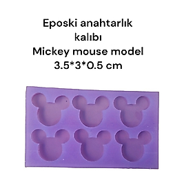 Epoksi anahtarlık kalıbı Mickey mouse model