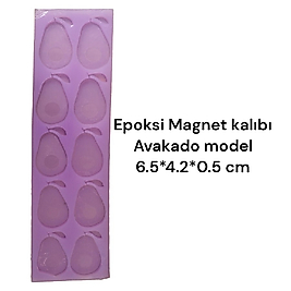 Epoksi Magnet kalıbı avakado model