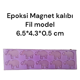 Epoksi Magnet kalıbı fil model