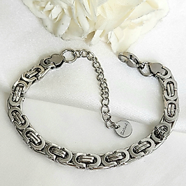 Theone silver Çelik Bileklik(19cm+5cm)