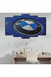 TABLO BMW - 5 Parçalı Dekoratif Tablo