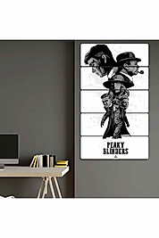 TABLO Peaky Blinders, Thomas Shelby - 5 Parçalı Dekoratif Tablo