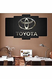 TABLO Toyota - 5 Parçalı Dekoratif Tablo