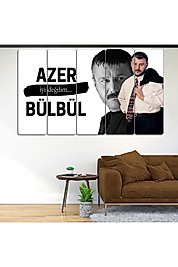 TABLO Azer Bülbül - 5 Parçalı Dekoratif MDF Tablo