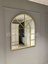 80x100 Cm Ayna Gold Kafes Ayna