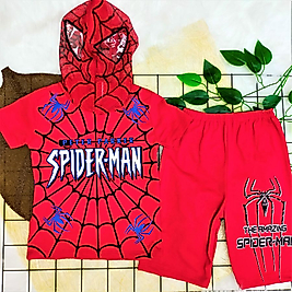 3-10 Yaş Arası Maskeli Spiderman Kostüm