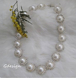 Bride necklace, pearl