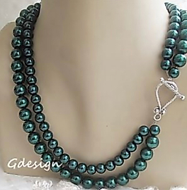 Green Pearl  Necklace