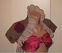 Knitted Brown Shrug