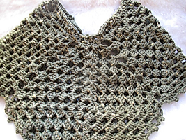 Crochet Army Green Bolero