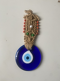 Evil Eye Wall Hanging, Home Decor, House Protection, New Home Gifts, Glass Evil Eye Bead, Door Decoration