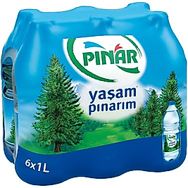 Pınar 1 lt Pet Su 6 Adet
