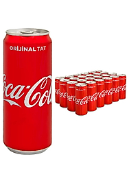 Coca Cola Kutu 330 ml koli  (24 Adet)