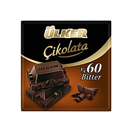 %60 Çikolata Kare Bitter 60 gr (6 adet)