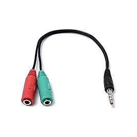 Hq Speed Kulaklık Mikrofon Ayırıcı Y Kablo 3.5 mm Erkek to 2x 3.5 mm Dişi Kablo