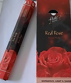 Tütsü Kırmızı Gül (Red Rose) Kokulu 1 Paket 20 Çubuk Tütsü