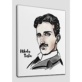 Nikola Tesla Dekoratif Kanvas Tablo