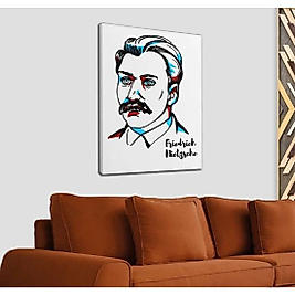 Friedrich Nietzsche Dekoratif Kanvas Tablo 50 x 70 cm