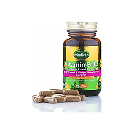 Mindivan Vitamin B12 &Ginkgo Bloba Ekstresi & L Arginin 60 Kapsül