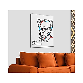 Arthur Schopenhauer Dekoratif Kanvas Tablo 50 x 70 cm
