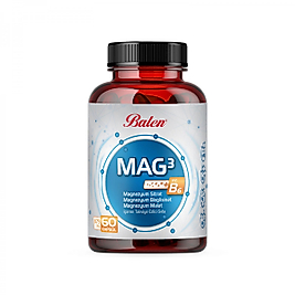 Mag 3 Magnezyum Sitrat & Bisglisinat & Malat 679 mg * 60 kapsül
