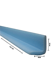 L5x5 Mavi 100 Cm 4 Adet Koruyucu Sünger Profil, Polietilen Köşe Koruyucu Kenar Koruyucu