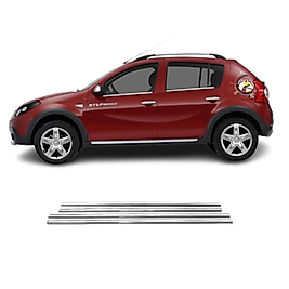 Dacia Sandero Krom Cam Çıtası (4Parça)2007-2012 Arası Paslanmaz Çelik