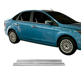 Ford Focus SEDAN Krom Cam Çıtası (4Parça) 2005-2011 Arası Paslanmaz Çelik