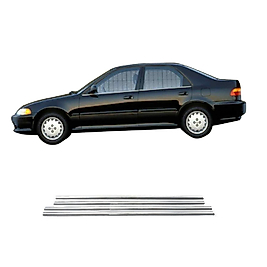 Honda Civic Krom Cam Çıtası (4Parça) 1992-1996 Arası Paslanmaz Çelik