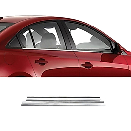 Renault Clio 3 Symbol Krom Cam Çıtası (4Parça) 2009-2013 Arası Paslanmaz Çelik