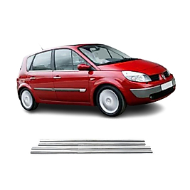 Renault Scenic Krom Cam Çıtası (4Parça) 2005-2009 Arası Paslanmaz Çelik