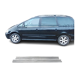 Volkswagen Sharan Krom Cam Çıtası (4Parça) 1997-2011 Arası Paslanmaz Çelik
