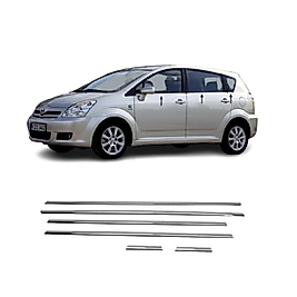 Toyota Verso Krom Cam Çıtası (6Parça) 2004-2009 Arası Paslanmaz Çelik