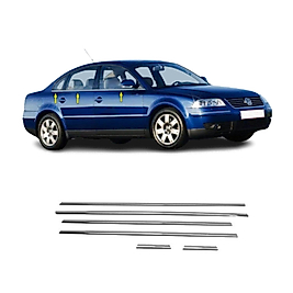 Volkswagen Passat 3B Krom Cam Çıtası (6Parça) 1996-2005 Arası Paslanmaz Çelik