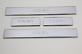 Skoda Fabia Krom Kapı Eşiği (4Kapı) 2000 ve Üzeri Paslanmaz Çelik