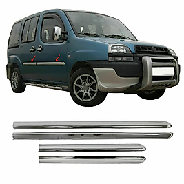 Fiat Doblo Krom Kapı Çıtası (4prç) 2001-2006 Arası P.Çelik